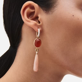 SWEDISH GRACE BLUE PINK EARRINGS