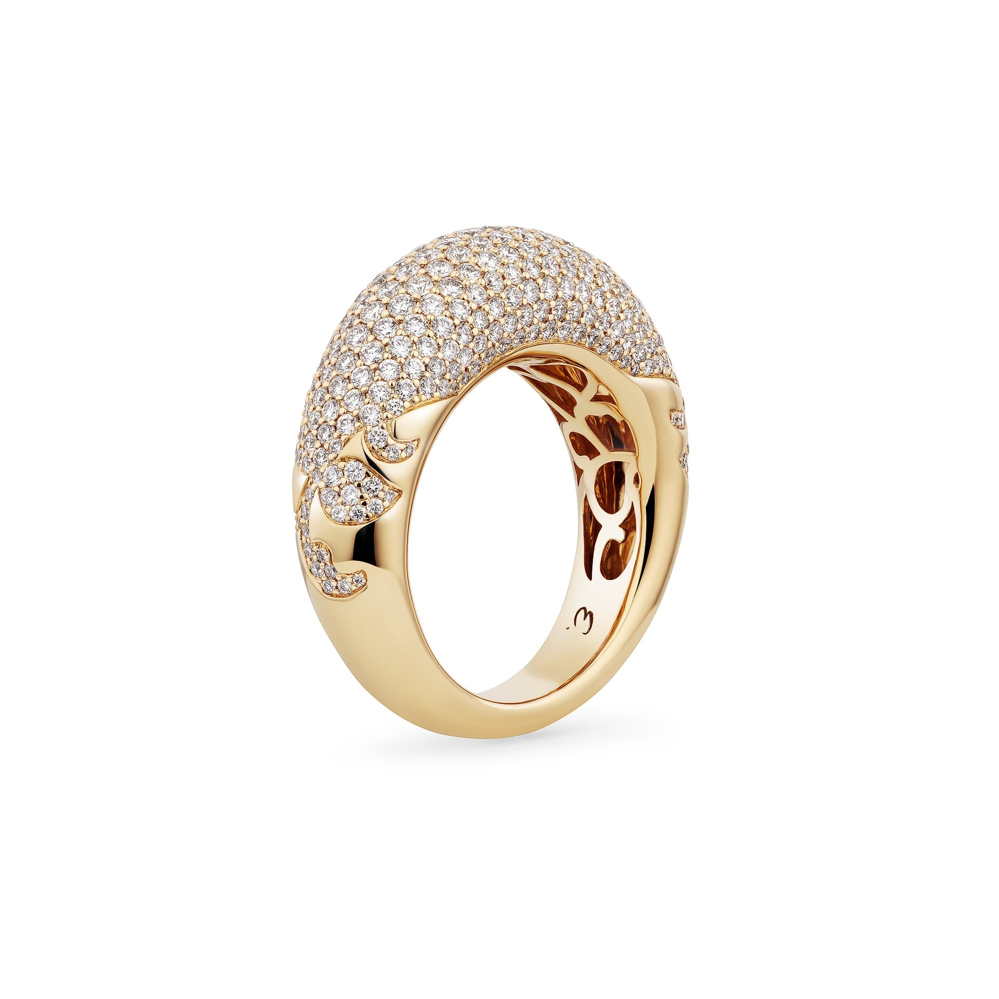 New York 66 Dome Ring Pave Big | Diamond Ring | Engelbert