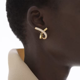 CROSS LOOP EARRINGS