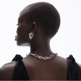 DROP LINK EARRINGS MEDIUM