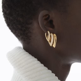 DROP LINK EARRINGS MEDIUM