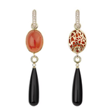 PENDIENTES ROJOS Y NEGROS SWEDISH GRACE