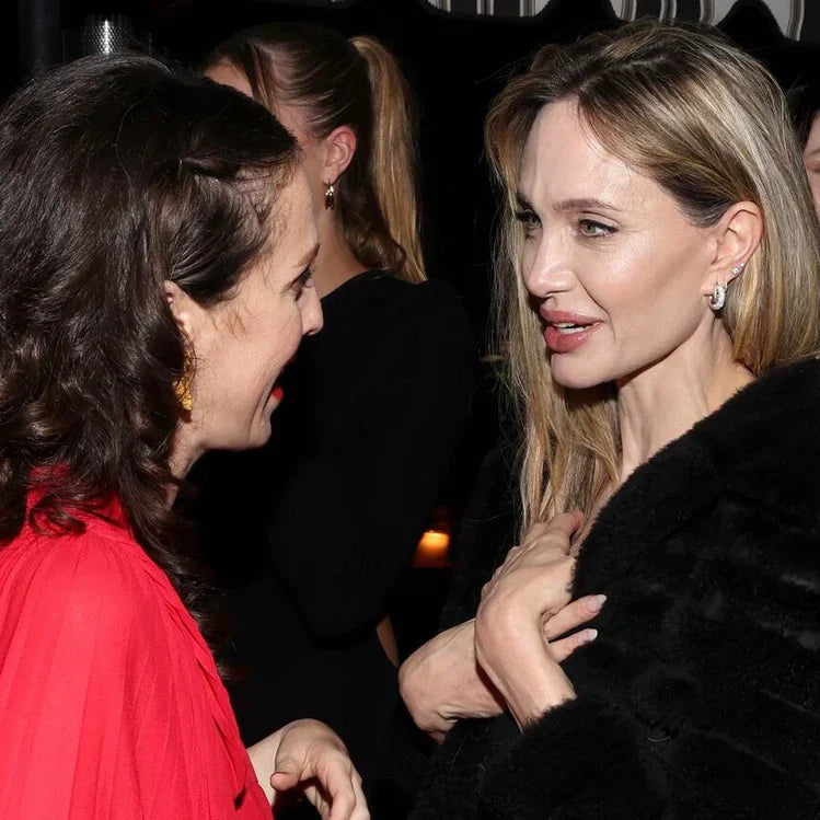 Angelina Jolie wearing Engelbert at W Magazine Golden Globes Party