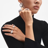 ANILLO ORO LISO BUCLE INFINITO GRANDE
