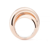 ANILLO ORO LISO BUCLE INFINITO GRANDE