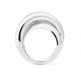ANILLO ORO LISO BUCLE INFINITO GRANDE