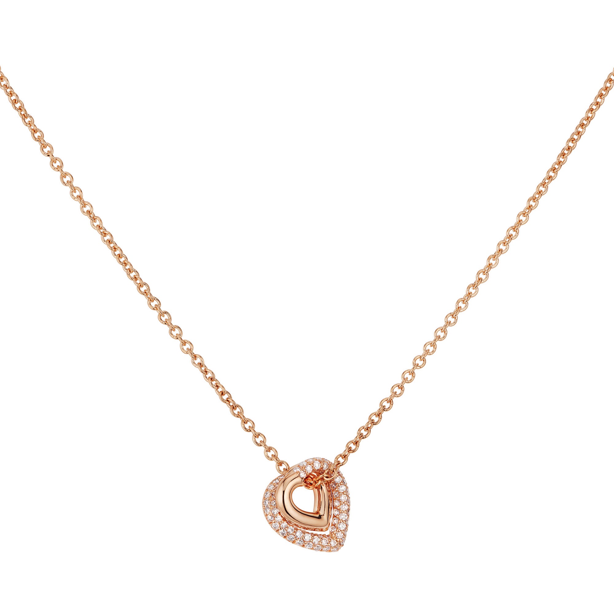Infinity Loop Pendant Half Pave