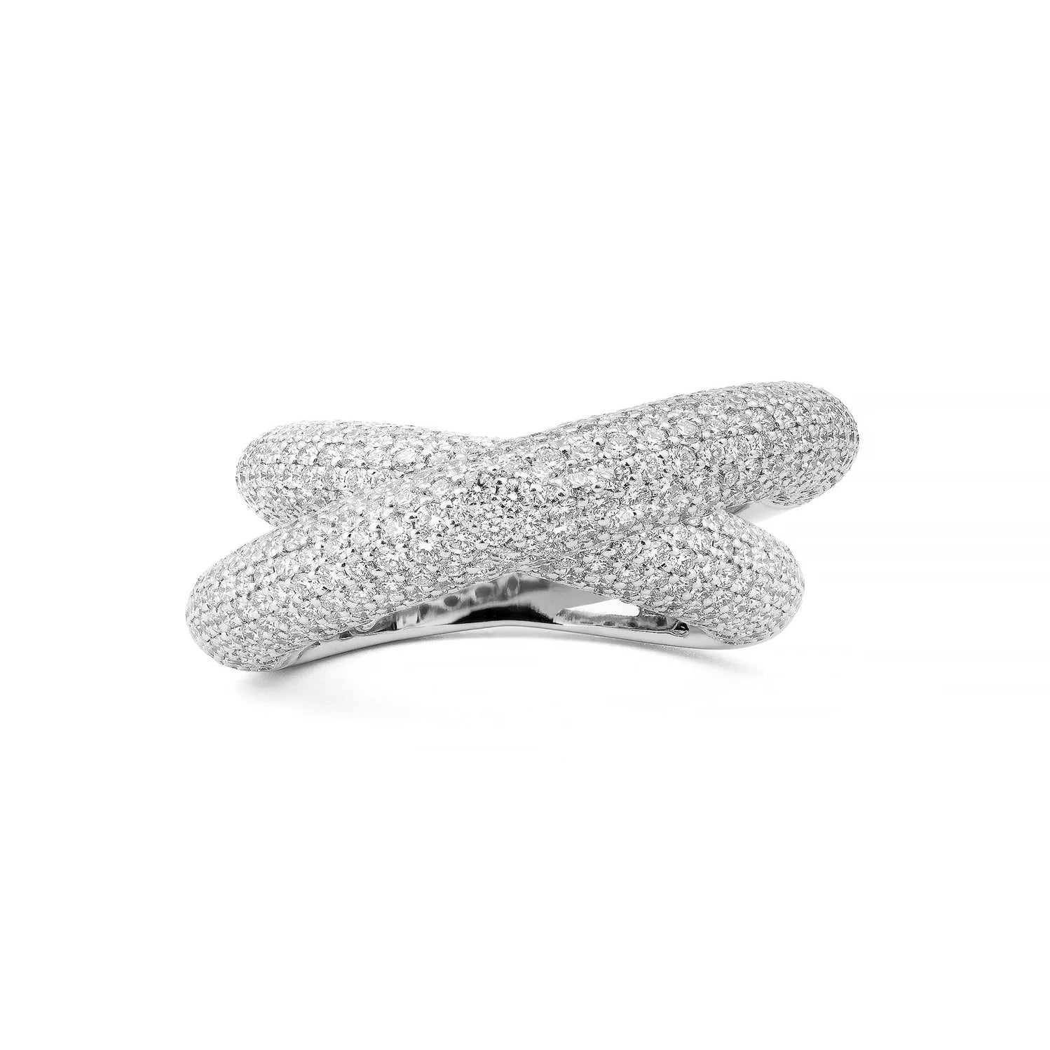Infinity Loop Ring Medium Full Pavé