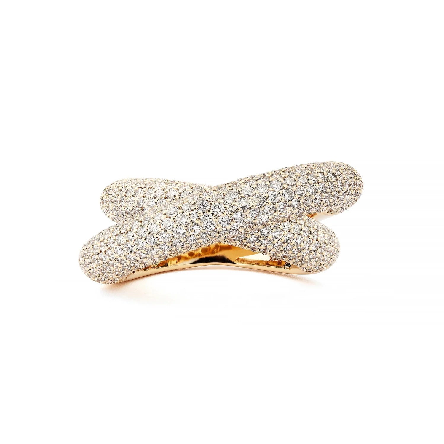 Infinity Loop Ring Medium Full Pavé