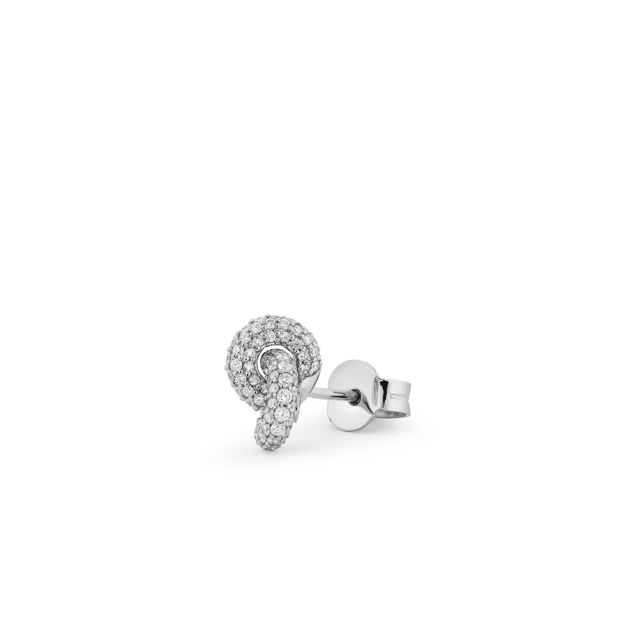 Legacy Knot Earrings Mini Pavé