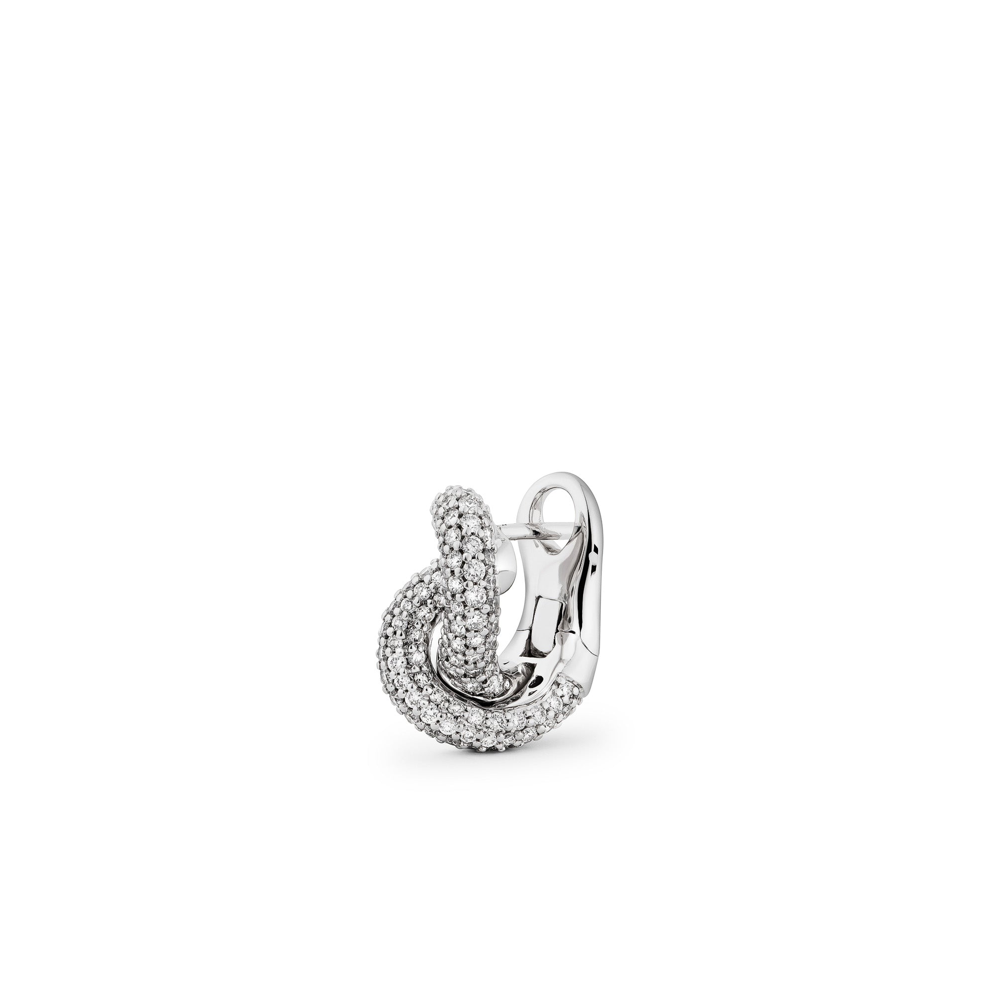 Legacy Knot Earrings Small Pavé