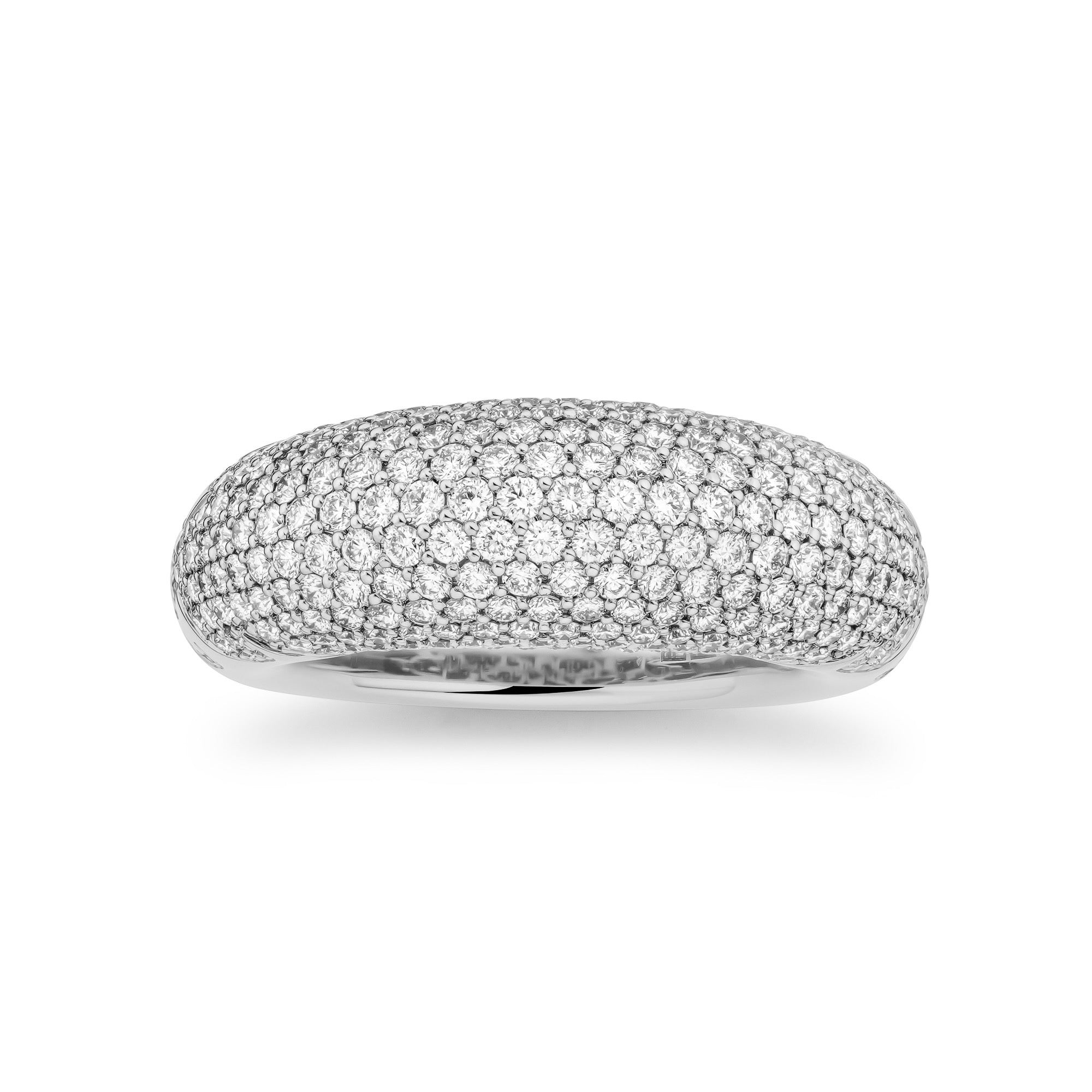 New York 66 Dome Ring Pave Big