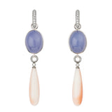 SWEDISH GRACE BLUE PINK EARRINGS