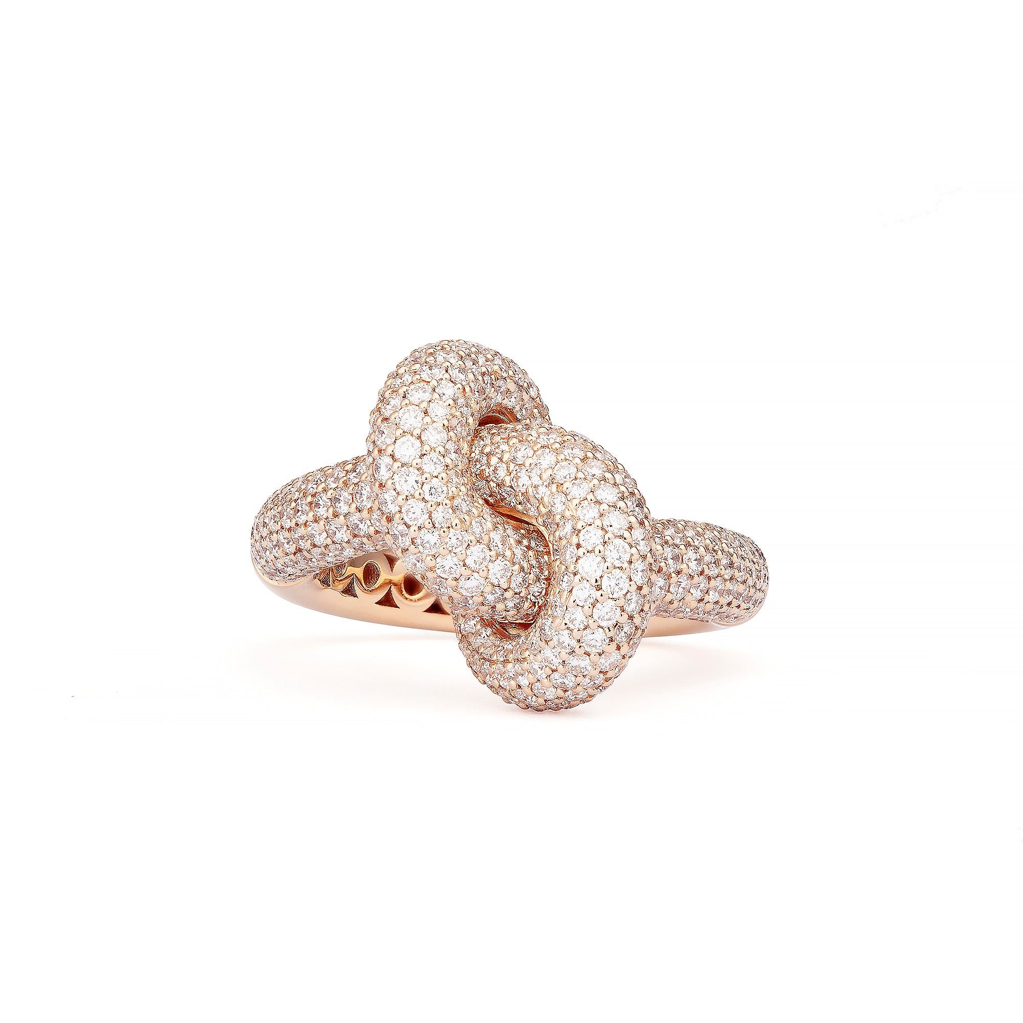 Legacy Knot Ring Pave Medium