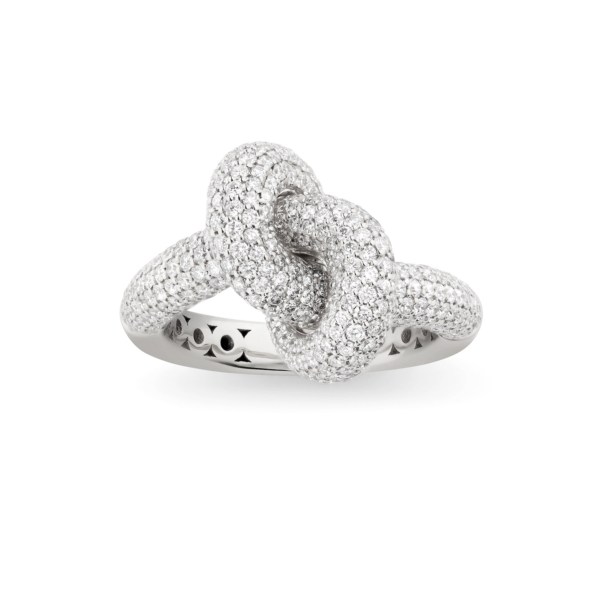 Legacy Knot Ring Pave Medium