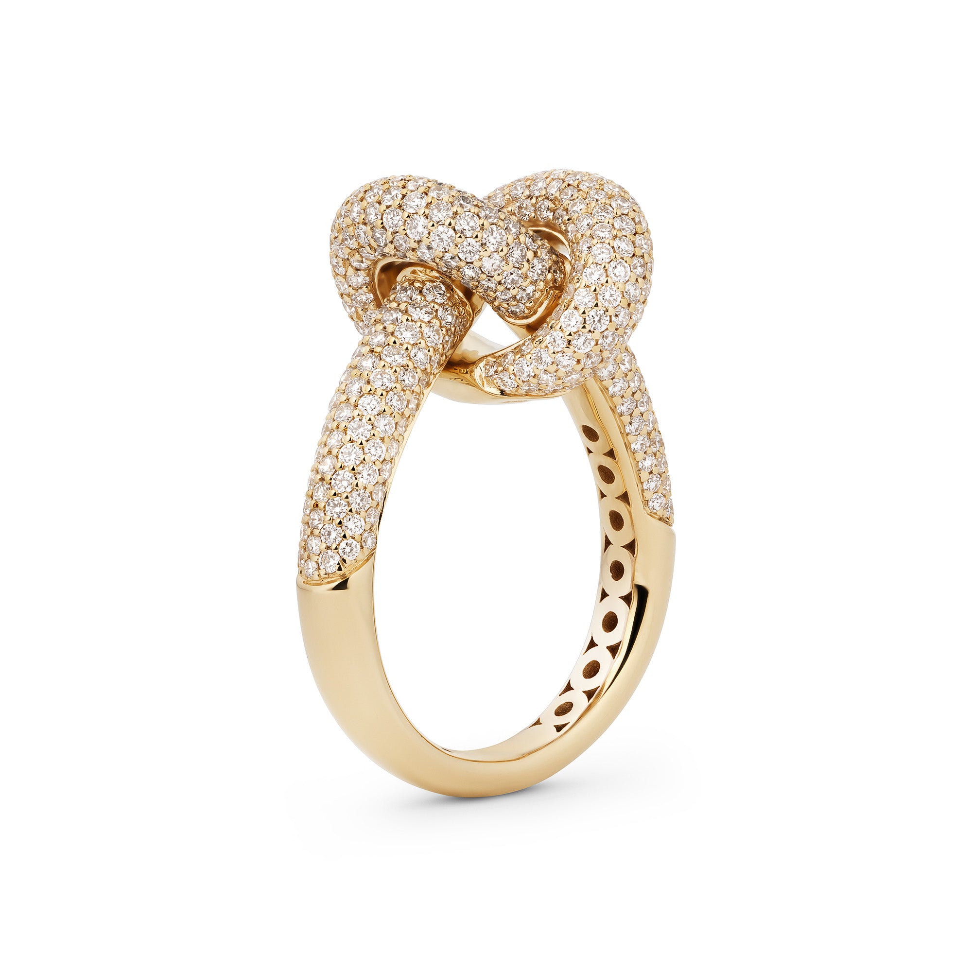 Legacy Knot Ring Pave Medium