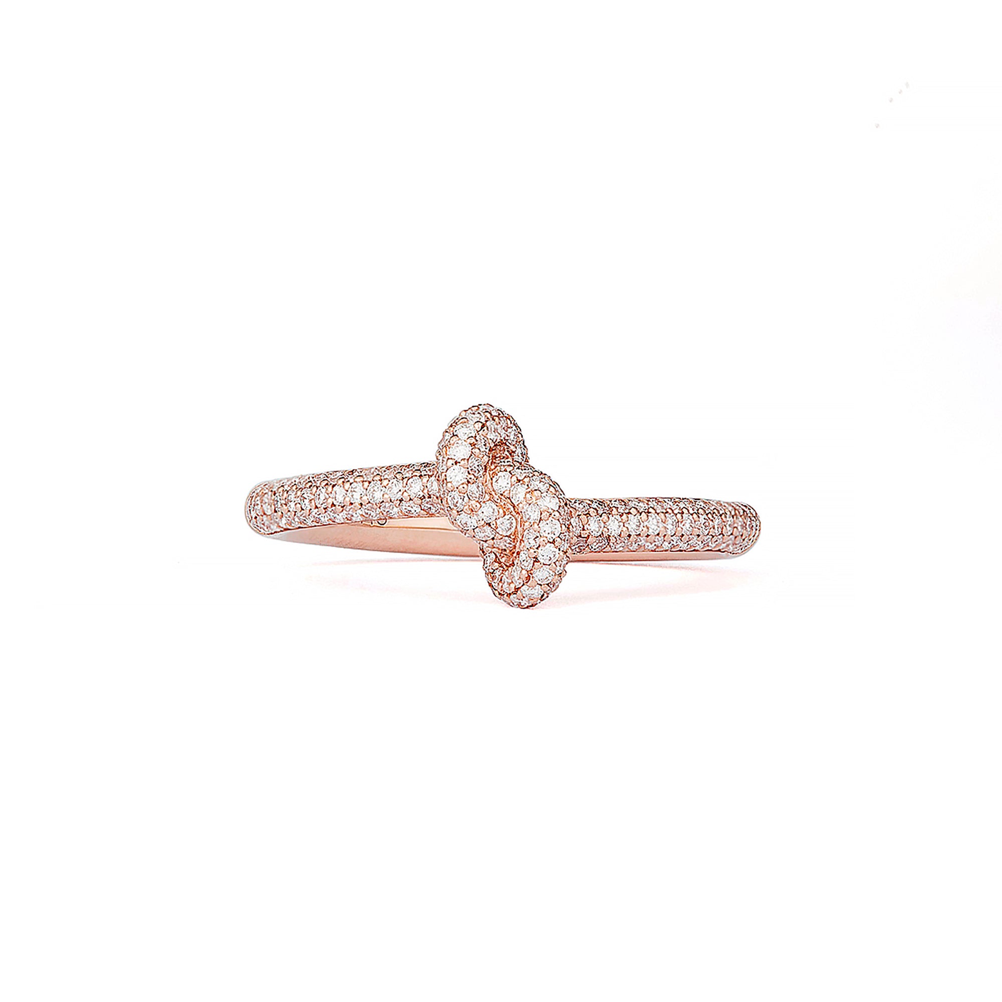Legacy Knot Ring Pave Mini