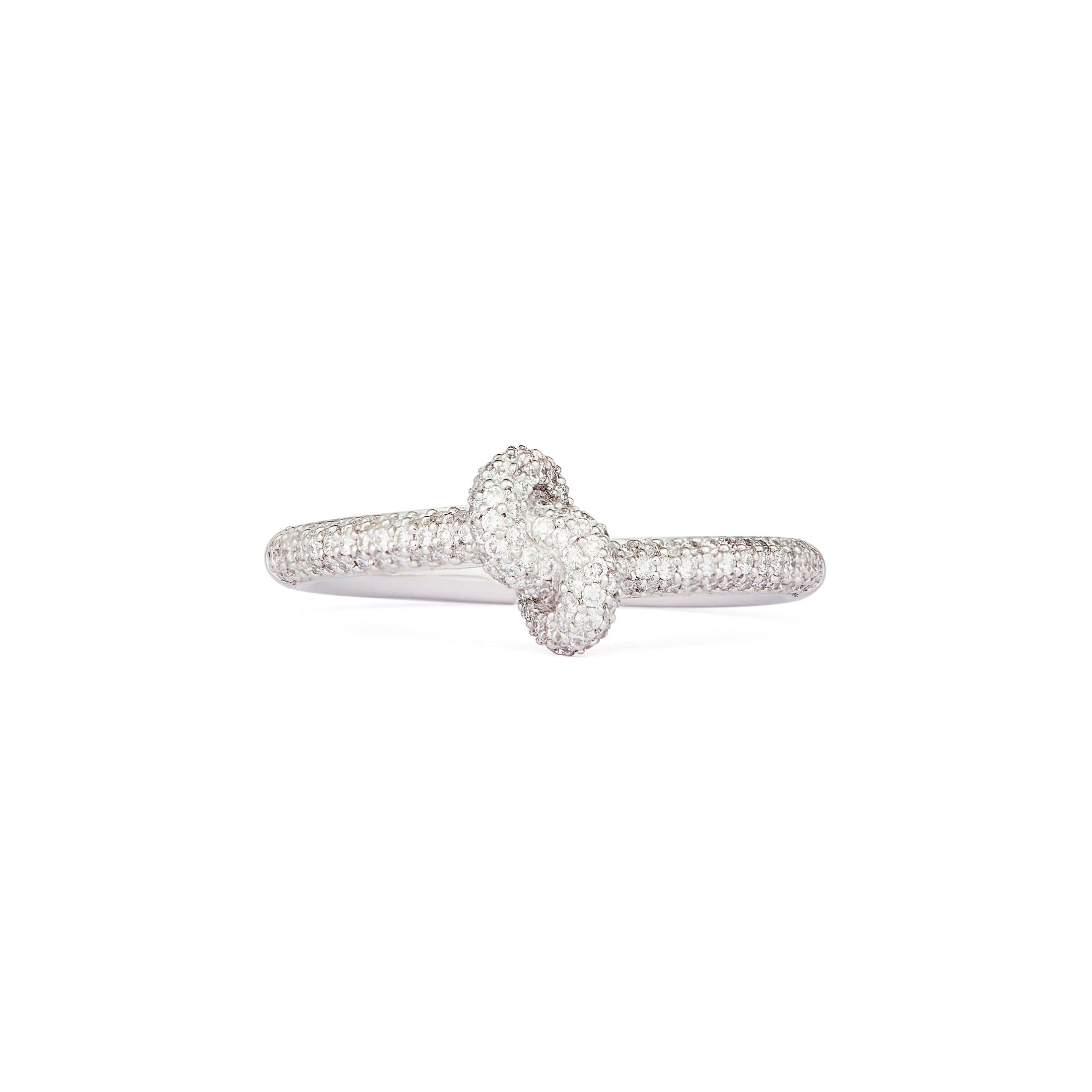 Legacy Knot Ring Pave Mini