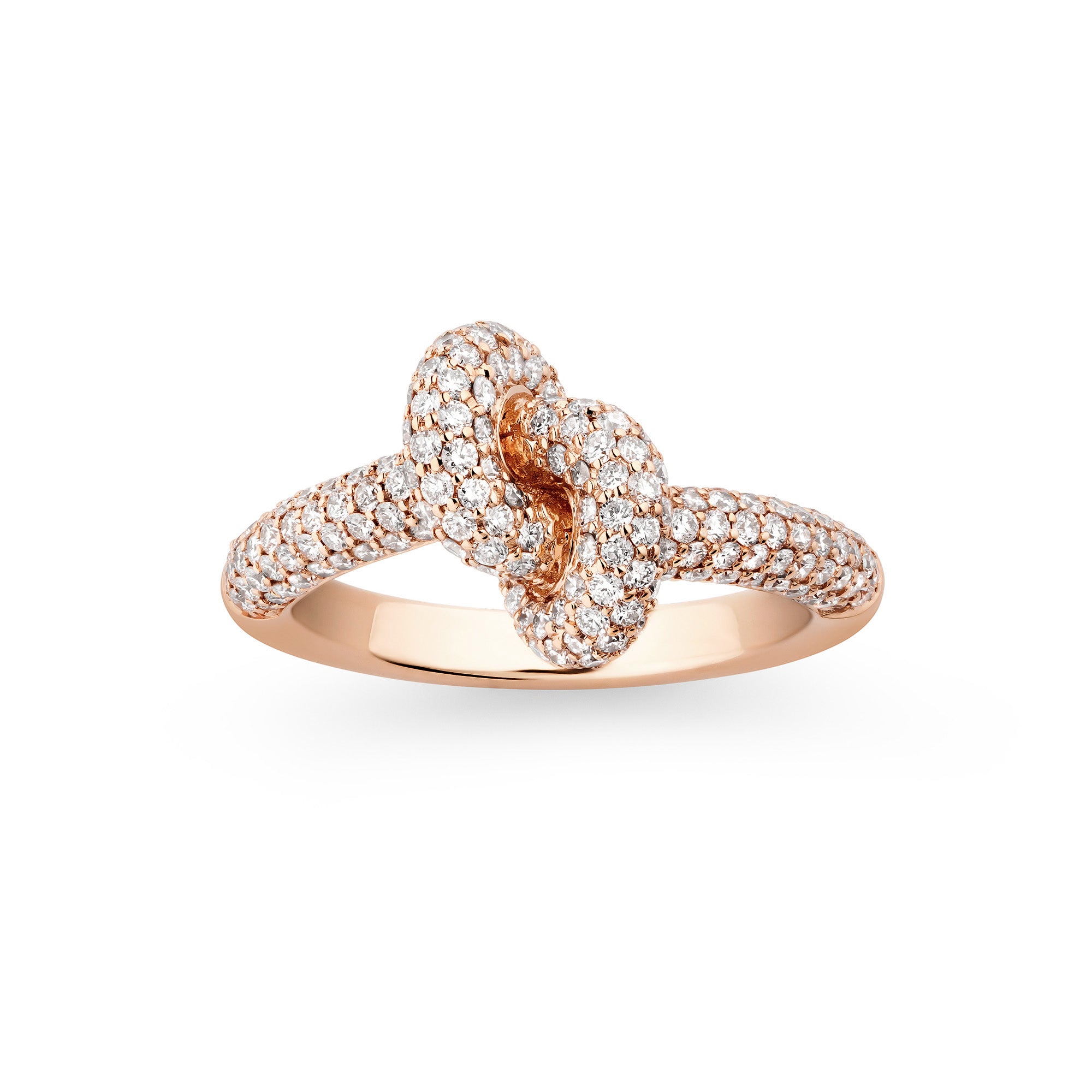 Legacy Knot Ring Pave Small