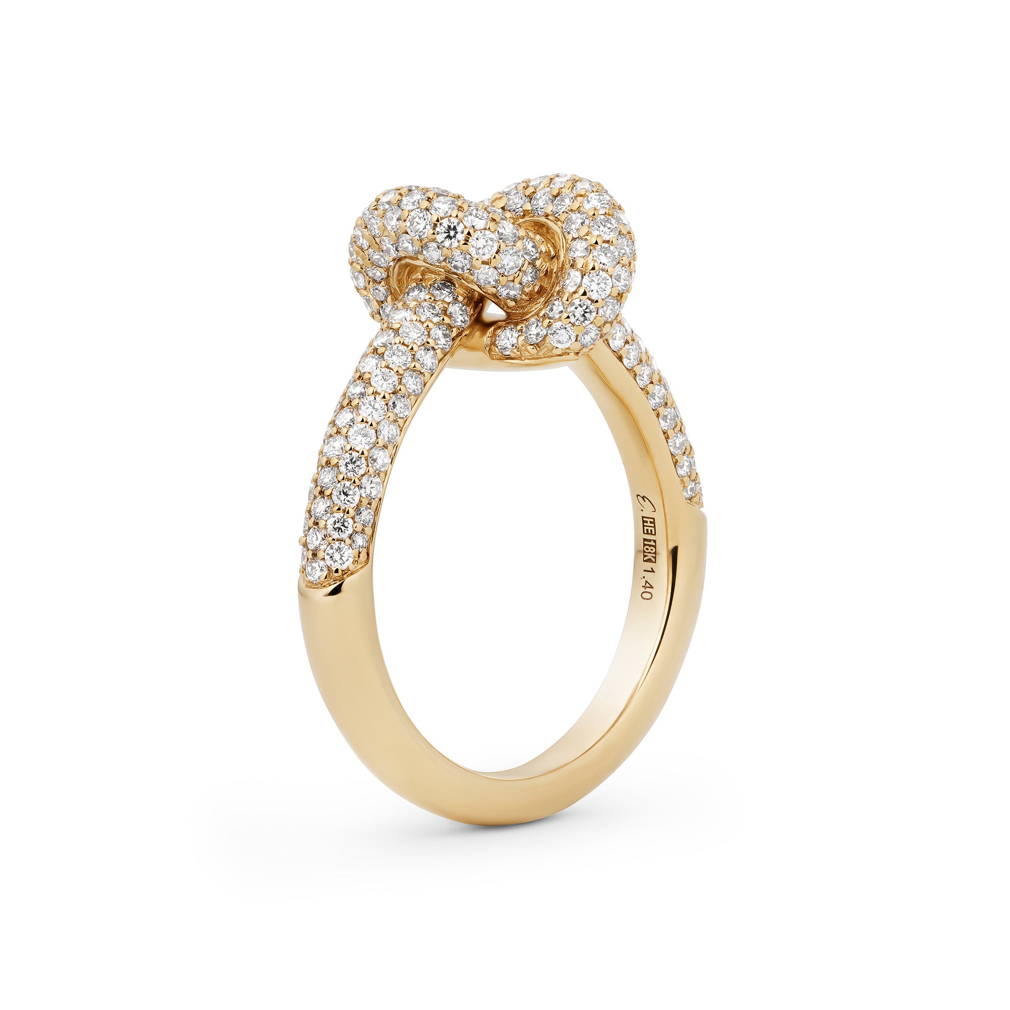 Legacy Knot Ring Pave Small