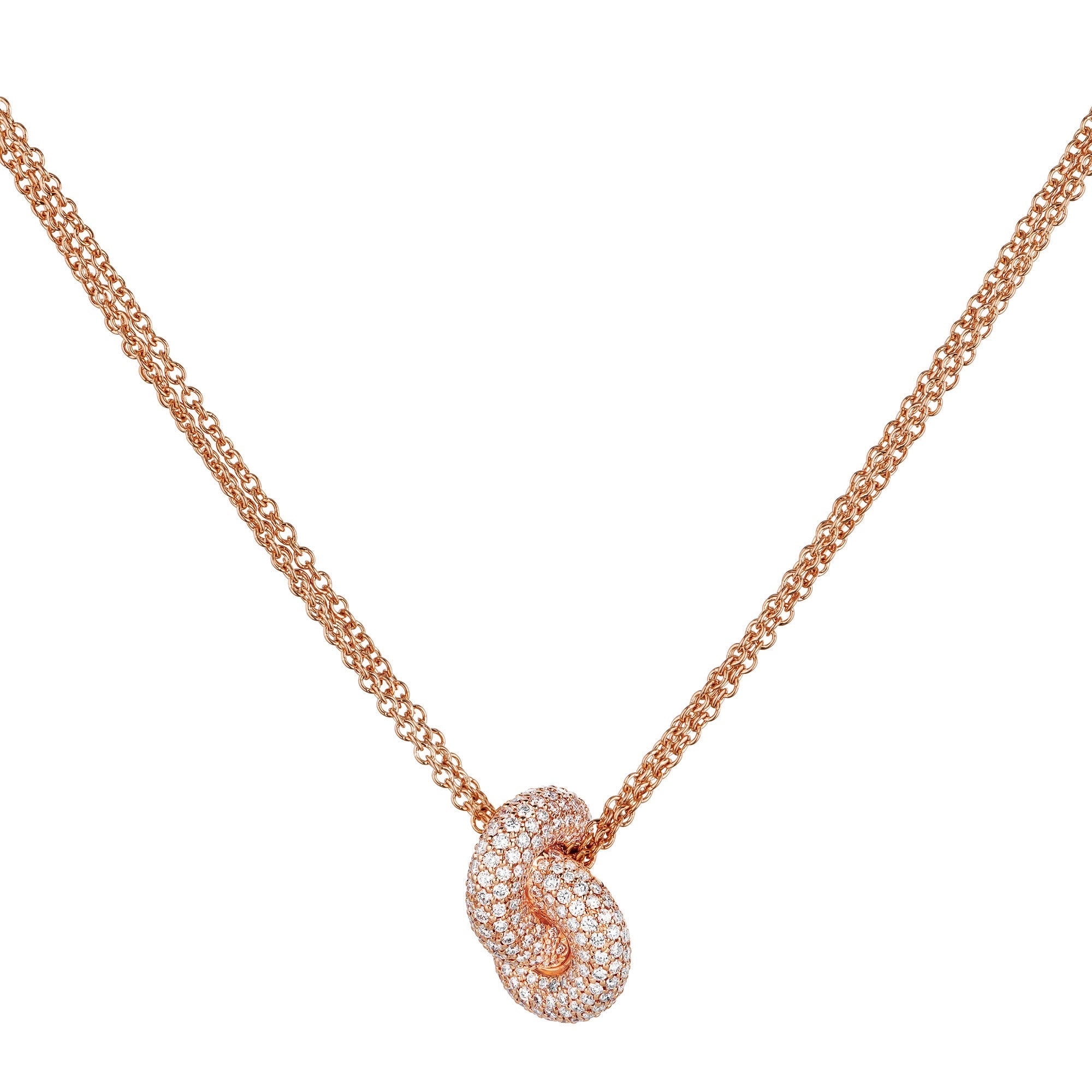 Legacy Knot Pendant Pave Medium