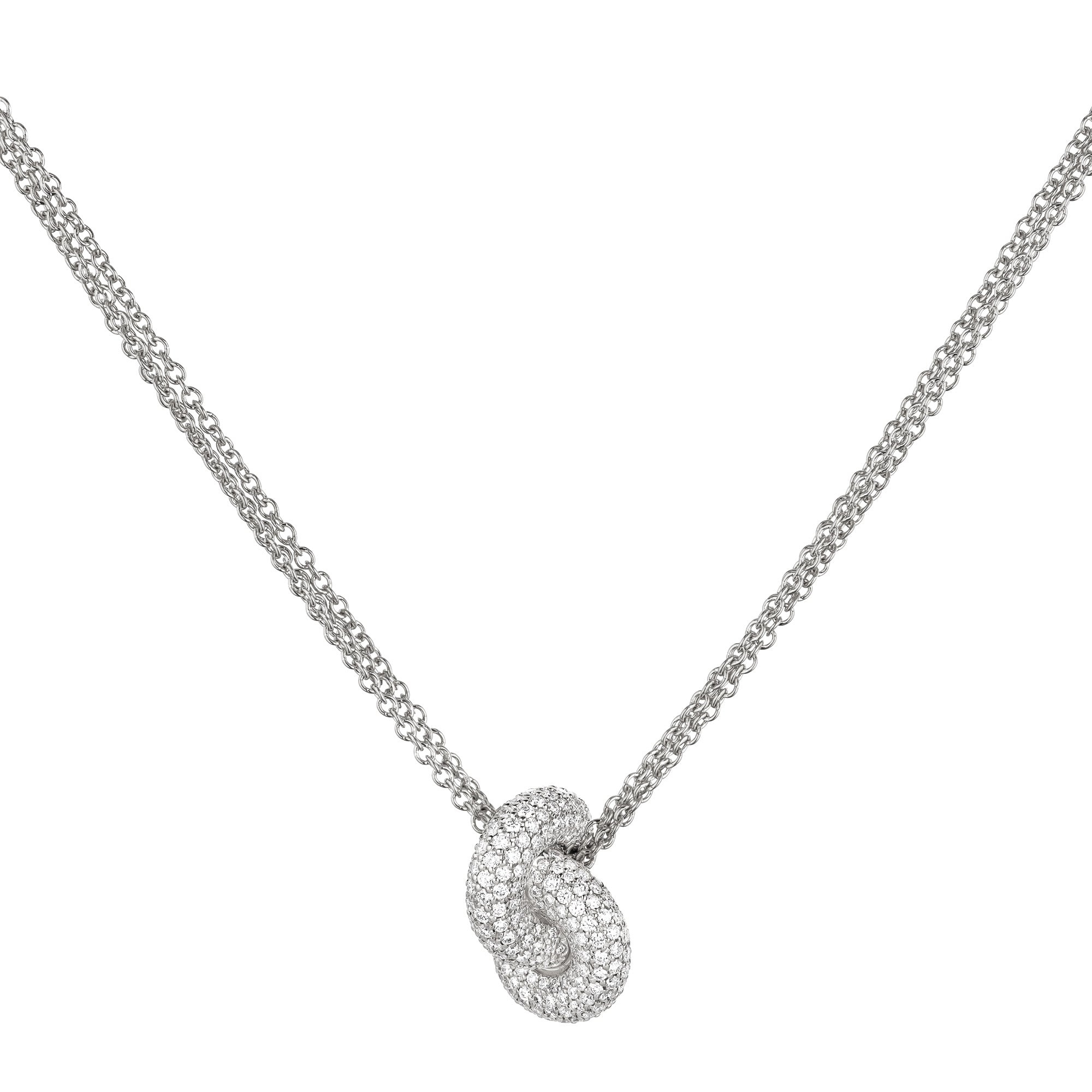 Legacy Knot Pendant Pave Medium