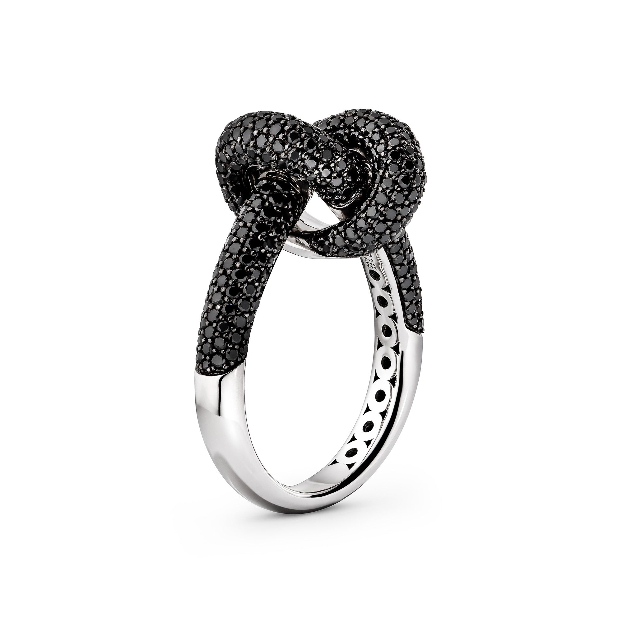Legacy Knot Ring Pave Medium