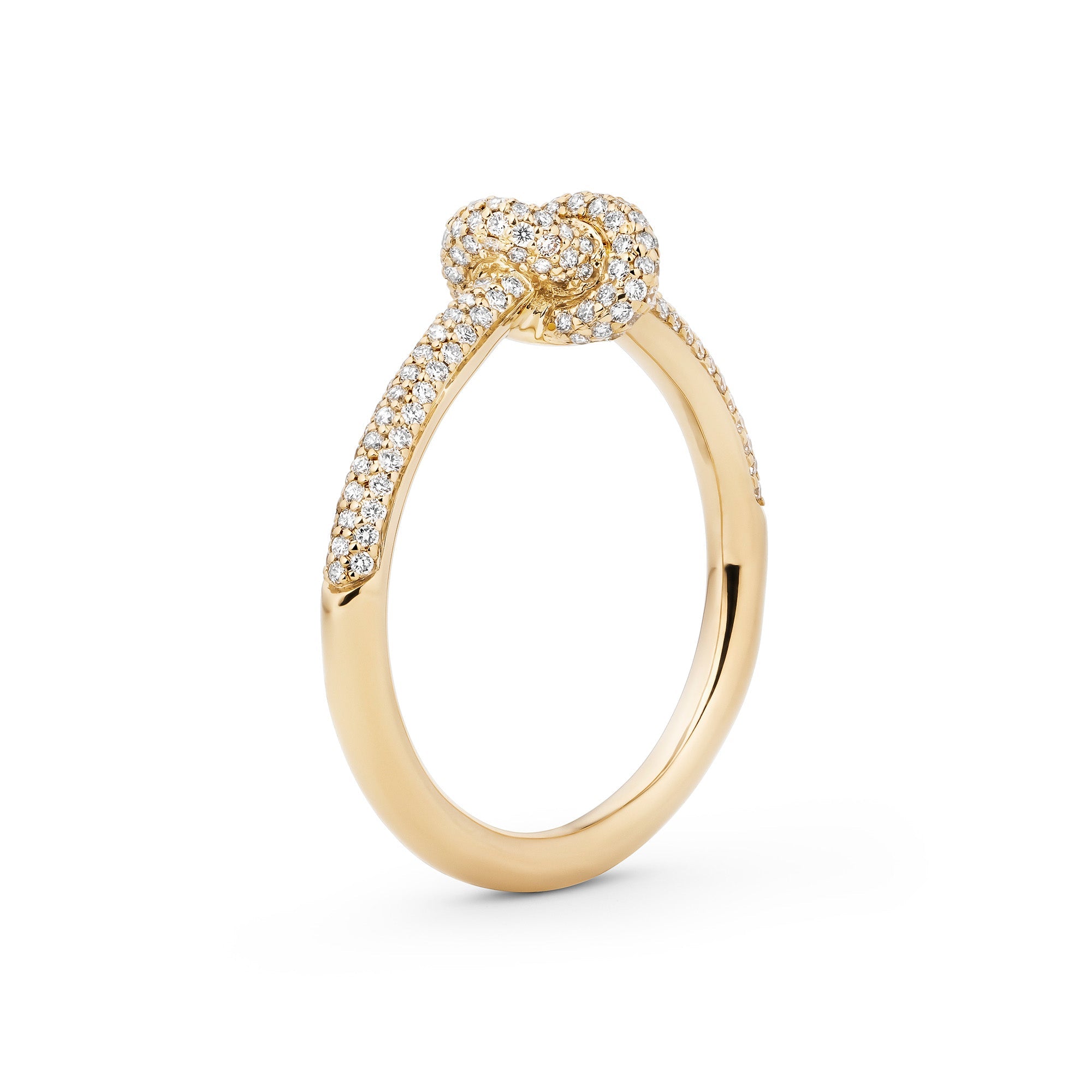 Legacy Knot Ring Pave Mini