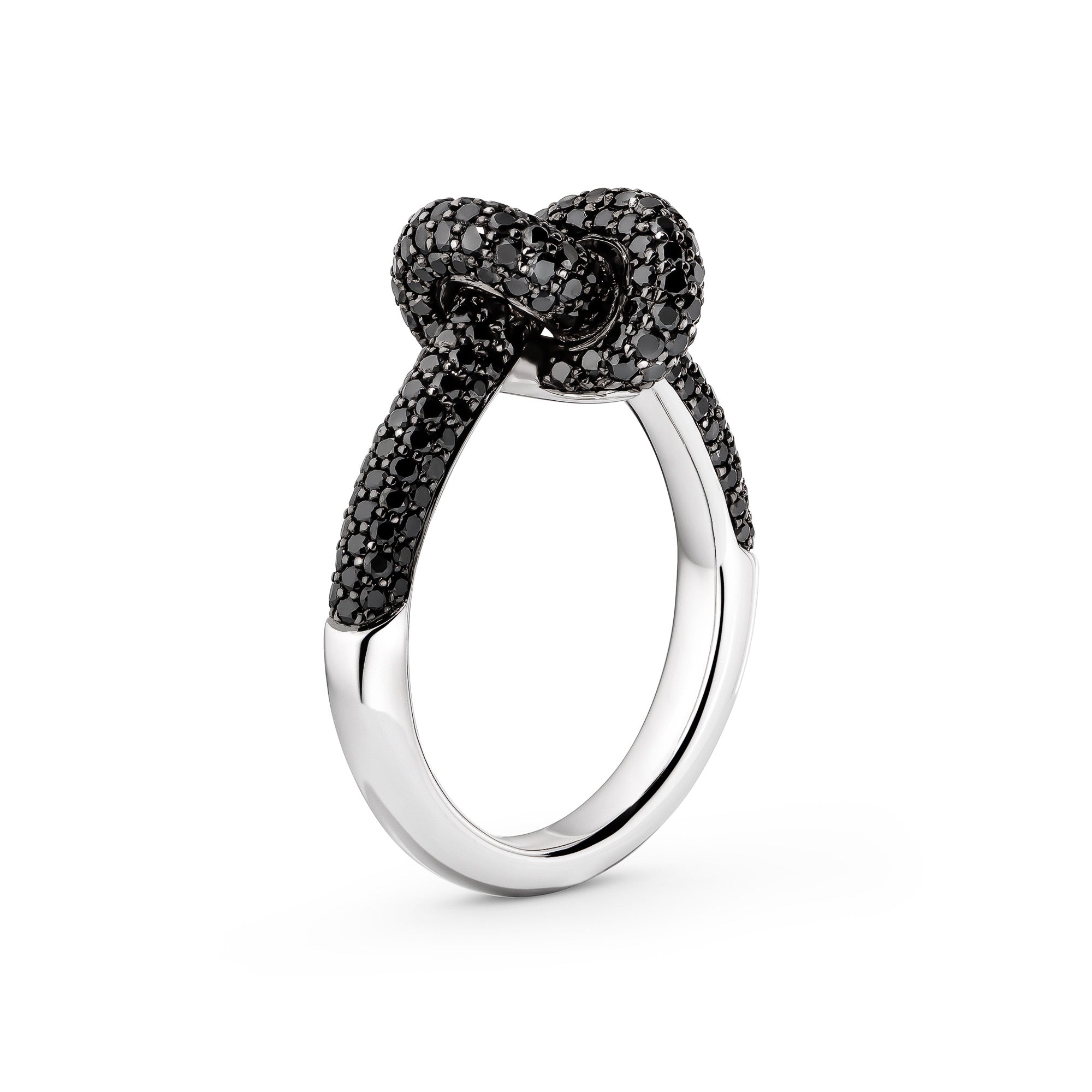 Legacy Knot Ring Pave Small