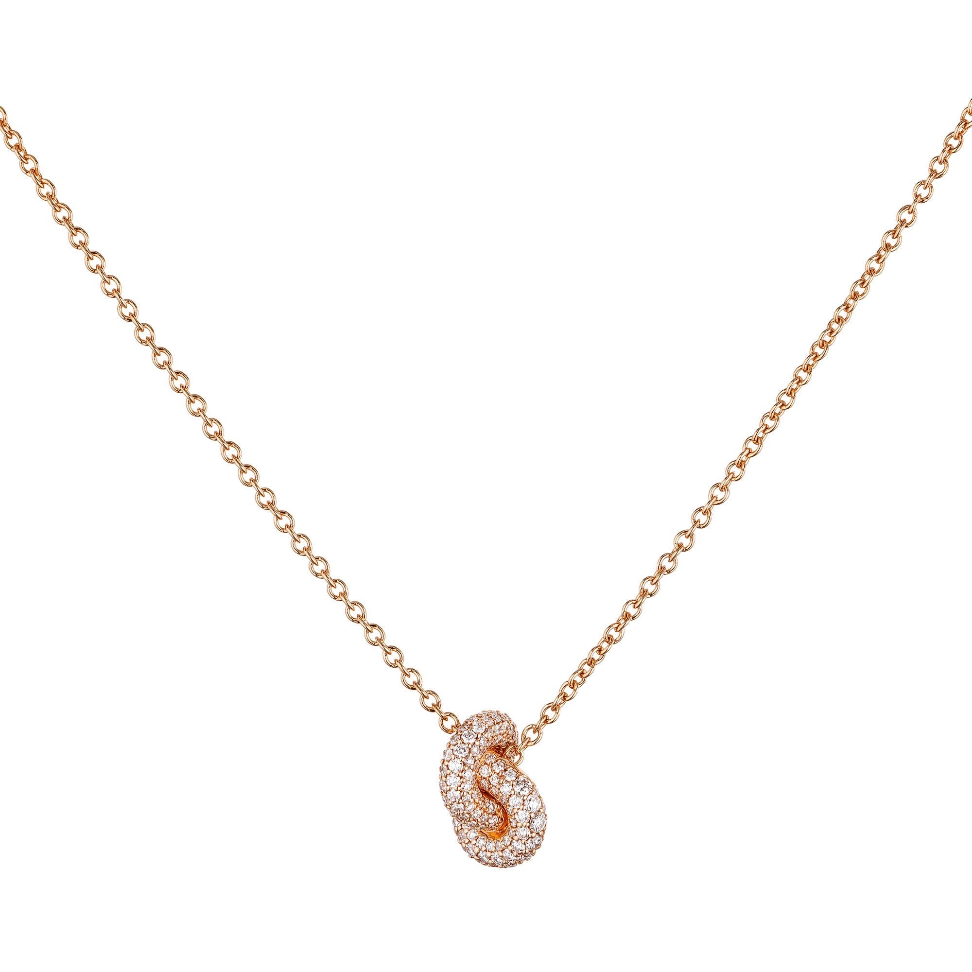 Legacy Knot Pendant Pave Small