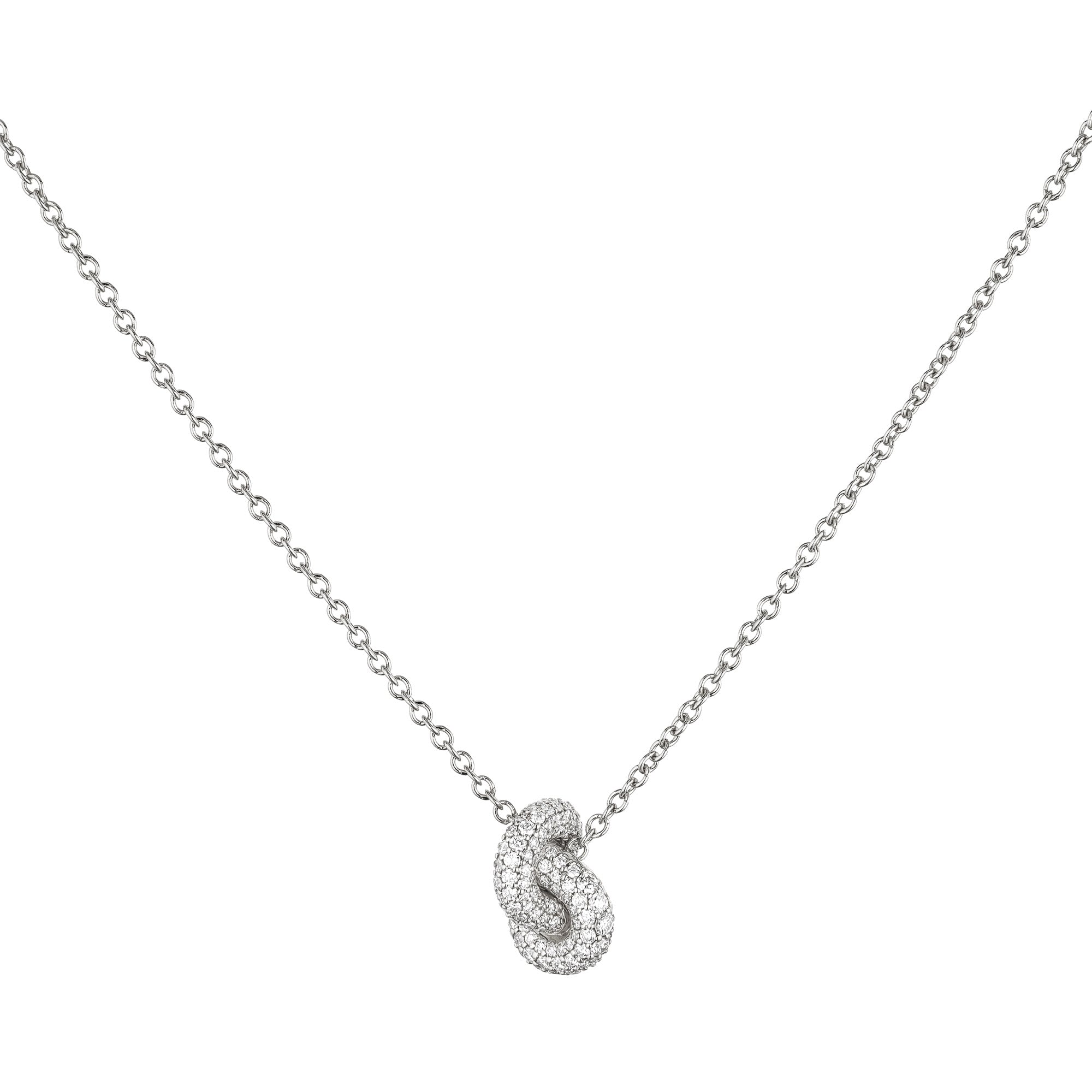 Legacy Knot Pendant Pave Small