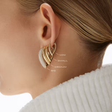 DROP LINK EARRINGS SMALL