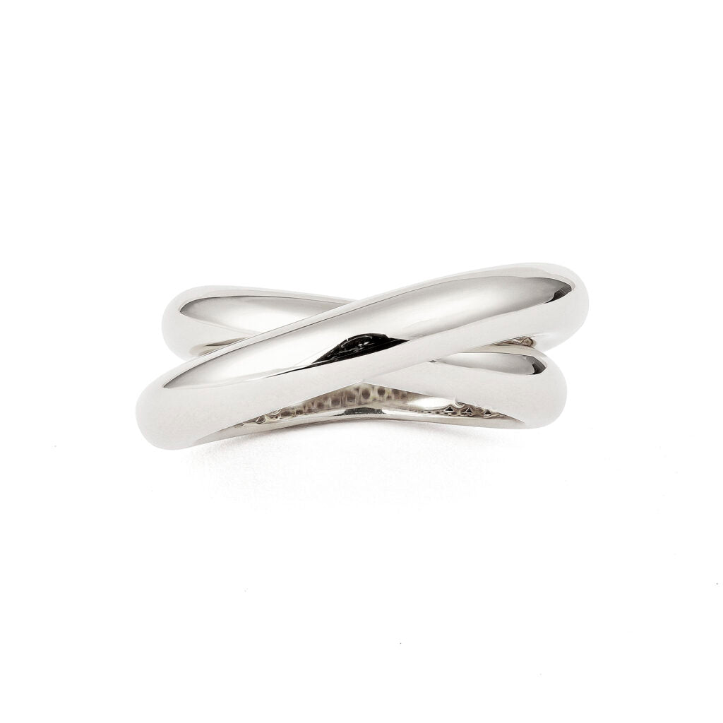 INFINITY LOOP PLAIN GOLD RING MEDIUM