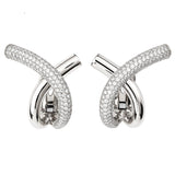 CROSS LOOP EARRINGS
