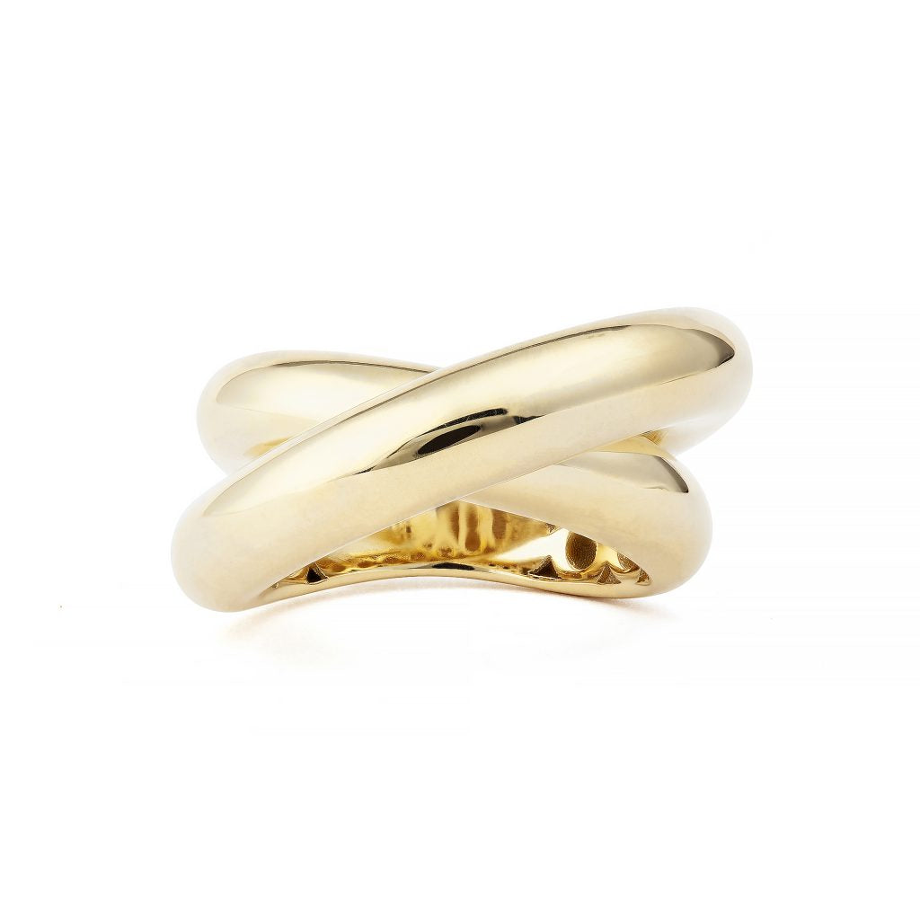 INFINITY LOOP PLAIN GOLD RING BIG
